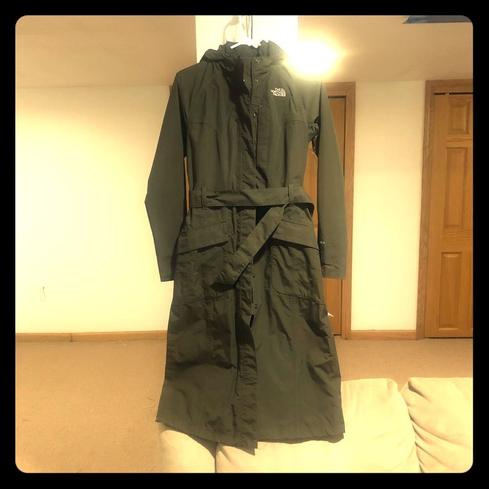 The North Face hooded trench coat